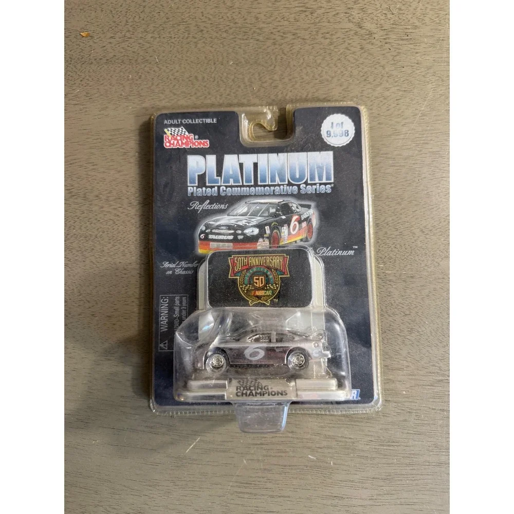 Racing Champions Mark Martin 6 Platinum Plated NASCAR 50th Anniversary 1 of 9998